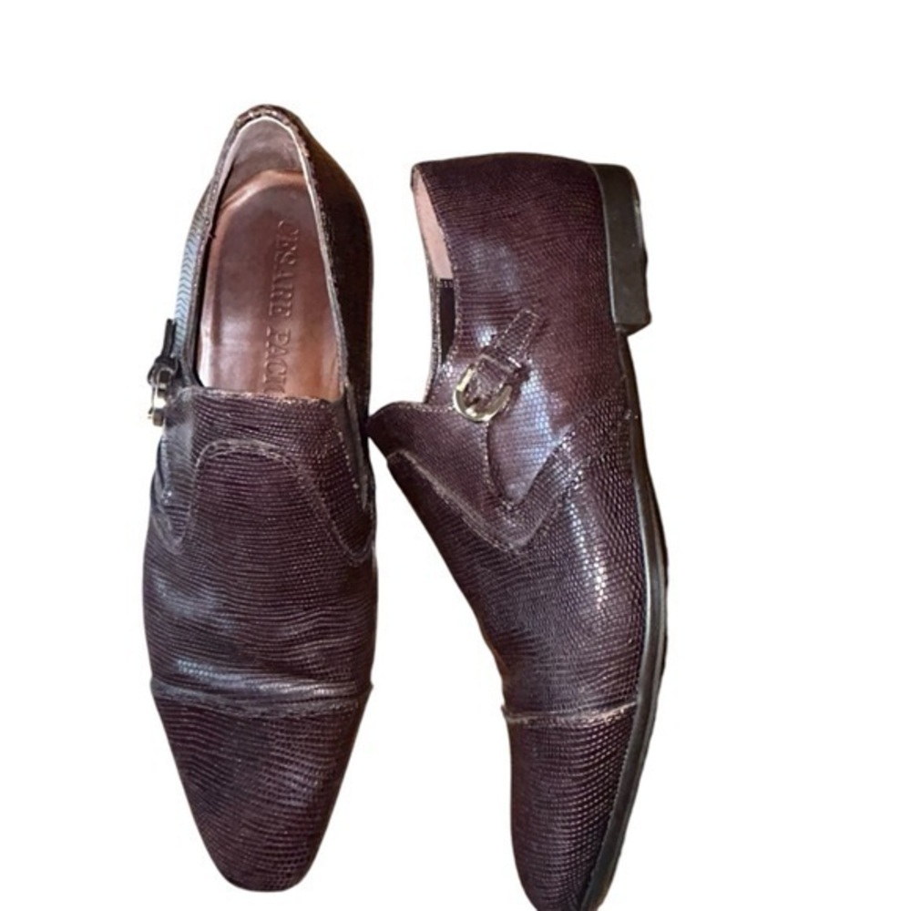 Cesare Paciotti Men’s 48309 Iguana Monk‎ Strap Italian Shoes Brand Size 8 US 9